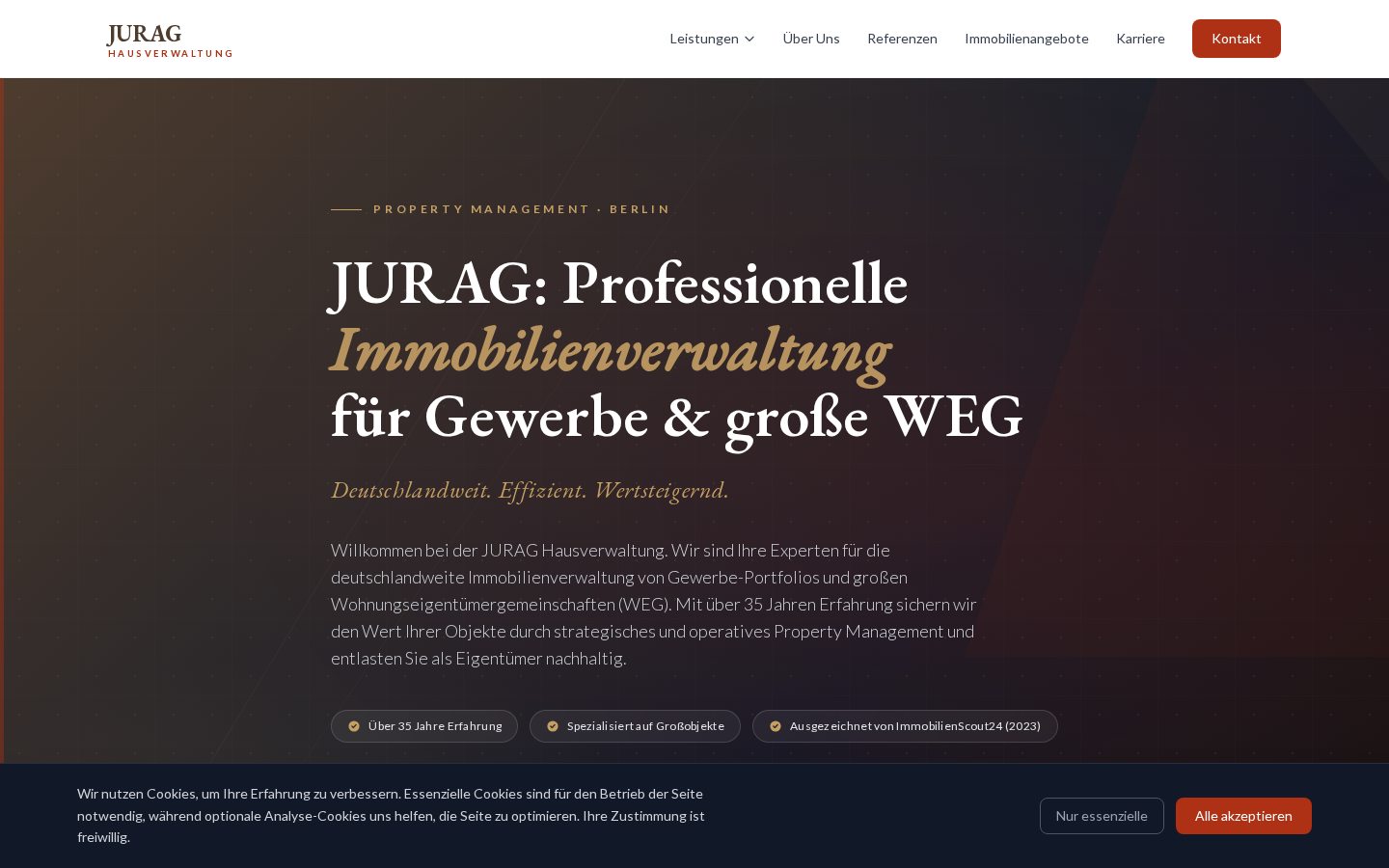 Desktop-Vorschau Ihrer neuen Website