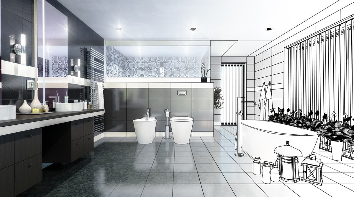 Moderne Sanitärinstallation – Rohrleitungen und Armaturen fachgerecht verlegt