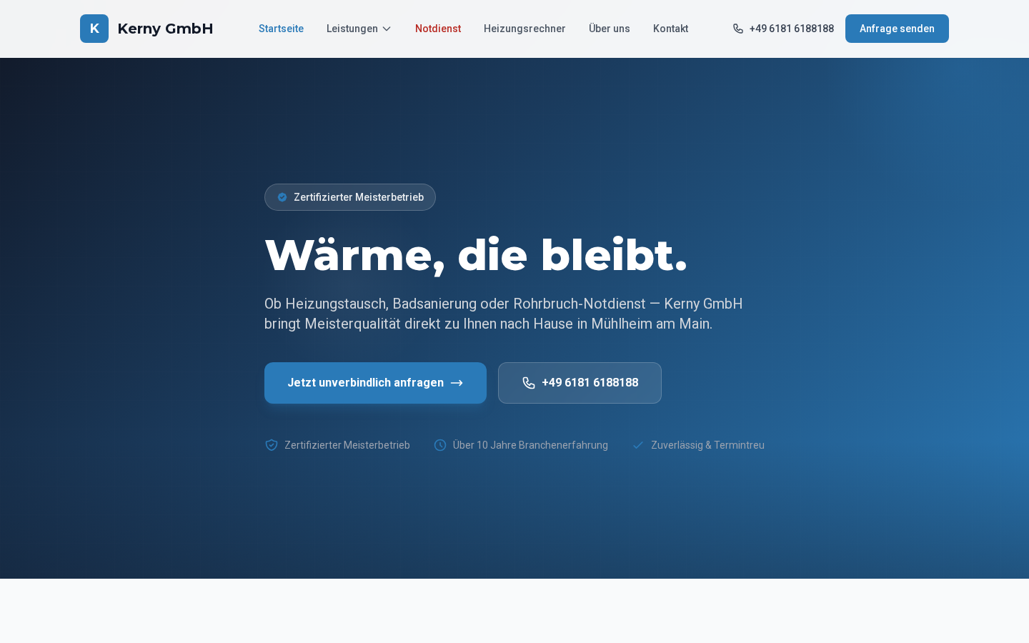 Desktop-Vorschau Ihrer neuen Website