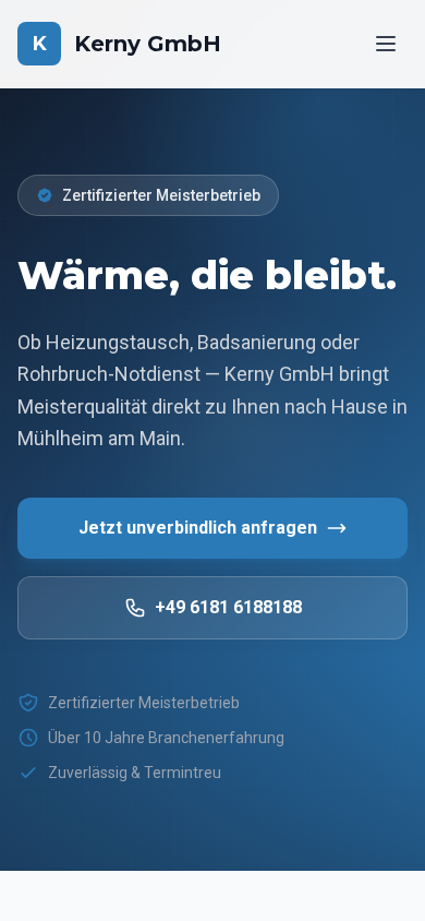 Mobile-Vorschau Ihrer neuen Website