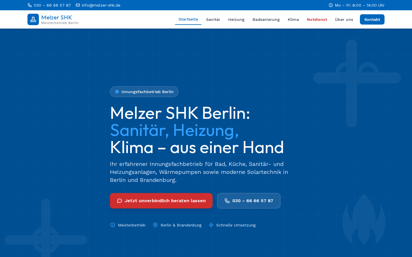 Desktop-Vorschau Ihrer neuen Website
