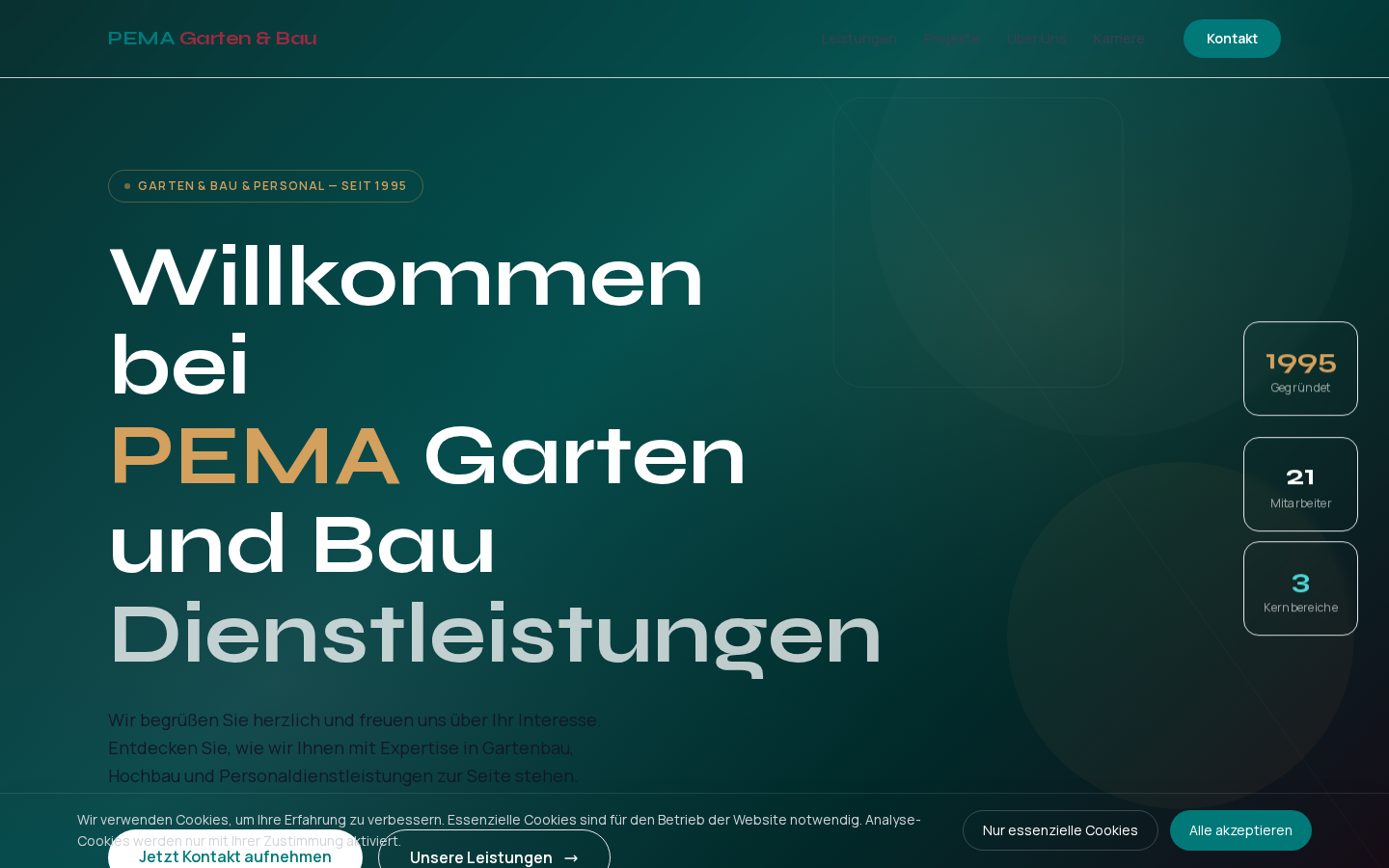Desktop-Vorschau Ihrer neuen Website