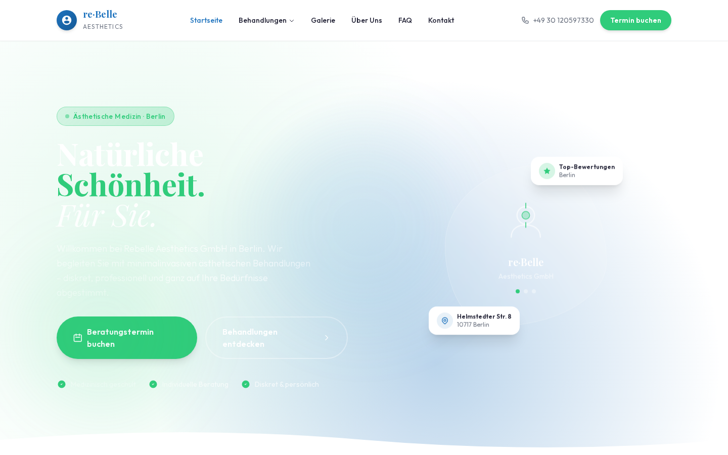 Desktop-Vorschau Ihrer neuen Website