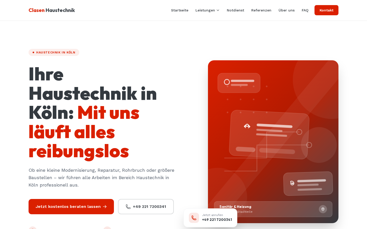 Desktop-Vorschau Ihrer neuen Website